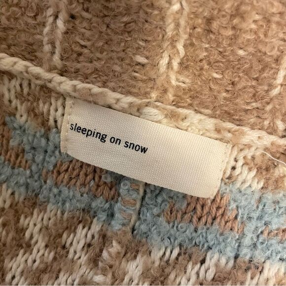 Anthropologie Sleeping on Snow Oullins Jacquard Sweater Vest Cardigan XS/S - Picture 8 of 8